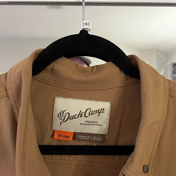 243 Duck Camp Midweight Shirt in Pintail Brown Size XXL - Picture 4 of 5